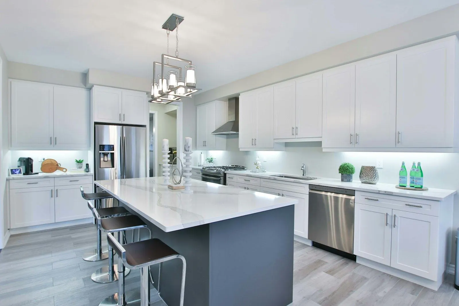Straight modular kitchen