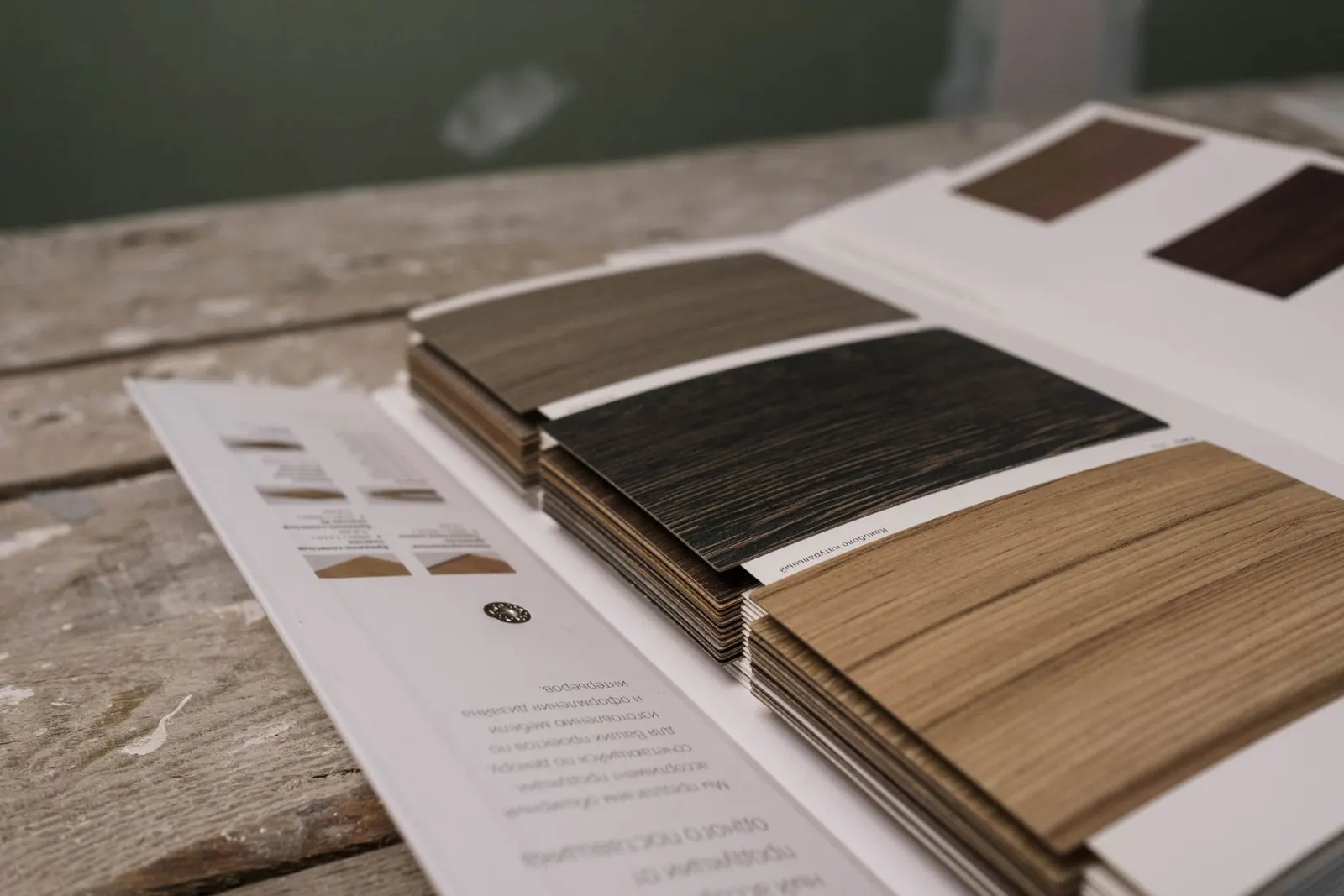 Wood laminate samples
