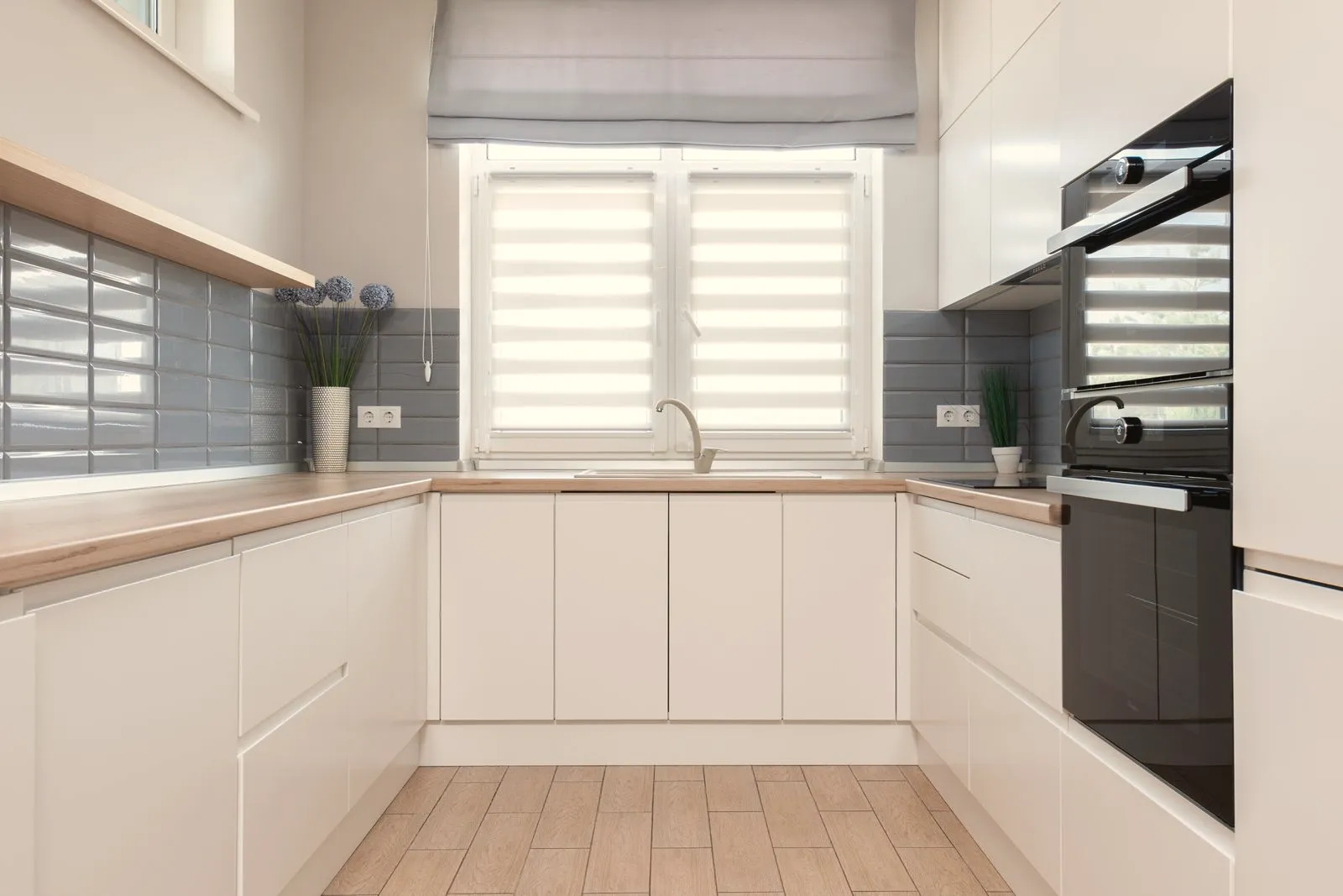 White modular kitchen